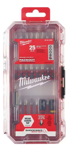 Milwaukee Shockwave Juego Puntas Atornillar Estuche (25 Pz)