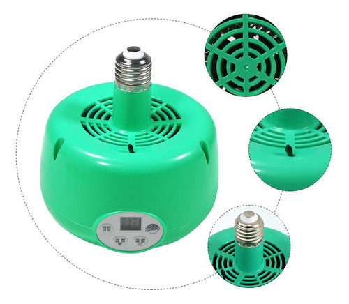 1pc Calentador Ventilador Luz De Calor Para Pollo Casero