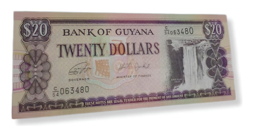 Billete De Guyana Sin Sircular Nuevo Y Original 
