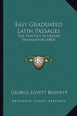 Libro Easy Graduated Latin Passages : For Practice In Uns...