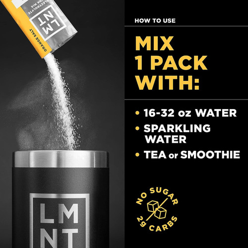 Electrolitos Lmnt Zero Sugar Pack 12 Sabores Variados Polvo
