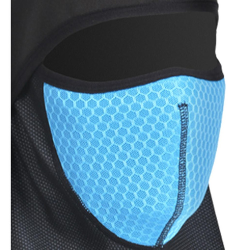 Invierno Ciclismo Máscara Facial A Prueba De Viento Azul