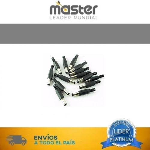 Imagen 2 de 3 de Conector Plug 2.5 Hueco Soldar Cámara Alimentación X 10 U