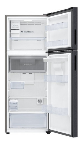 Heladera inverter no frost Samsung Top Mount RT48A6684 black doi con freezer 456L 127V