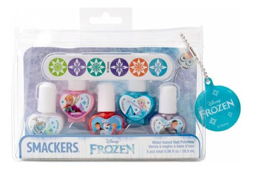 Lip Smacker Pinta Uñas Base Agua Para Niñas De Frozen Sin Al