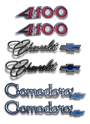 Emblemas Chevrolet Opala Caravan Comodoro 79  4100 Metal