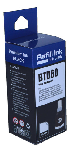 Tinta Negra Refill Ink Bt6001 6001 / Btd60 D60