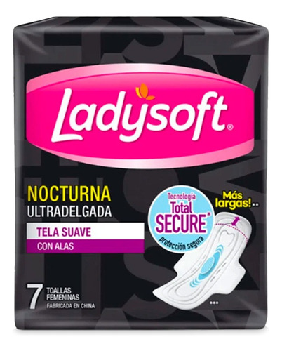 Toalla Femenina Ladysoft Nocturna 7und Pack X12