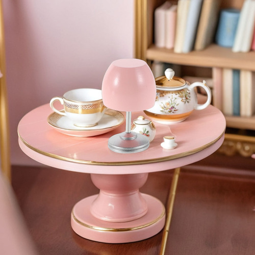 Lámpara De Mesa En Miniatura Dollhouse: Mini Lámpara De Escr
