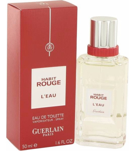 Perfume para hombre Guerlain Habit Rouge l'Eau, 50 ml, Edt