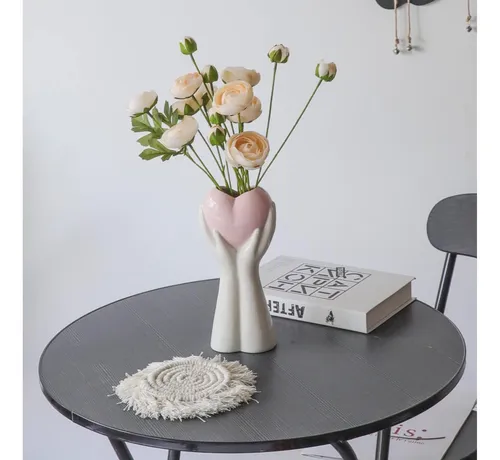 comprar Florero Creativo Con Forma De Corazón, Florero De Cerámica B