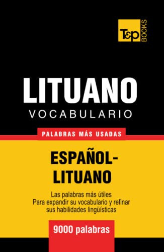 Vocabulario Español-lituano - 9000 Palabras Mas Usadas -s 