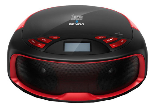 Rádio Portátil Benoá X8 Fm Usb Bluetooth Cor Preto/vermelho