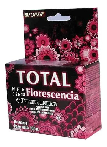 Fertilizante De Plantas Soluble Florescencia Forzax10 Sobres