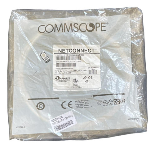 10 Patch Cord Cat6a 1,50m Branco Commscope Netconnect