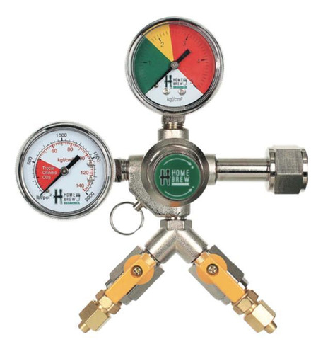 Regulador De Pressão Co2 - 2 Via Para Chope