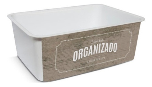Caja Organizadora Fashion Deco N.3 X 1 Unidad Colombraro Color Blanco