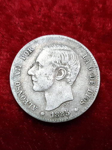 Moneda De 1 Peseta España - Año 1885 - Cod 30910 