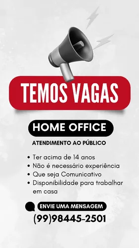 Preciso De Pessoas Para Ter Uma Renda Extra Com Home Office!