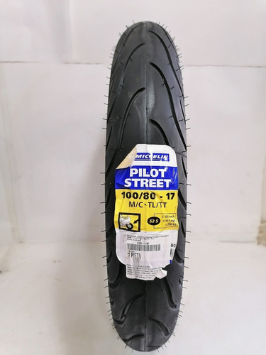 Llanta Michelin 100/80-17 52s Pilot Street No Usa Camara