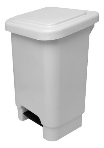 Cesto De Lixo C Pedal Grande 25l Cozinha Área Externa/lazer Cor Branco
