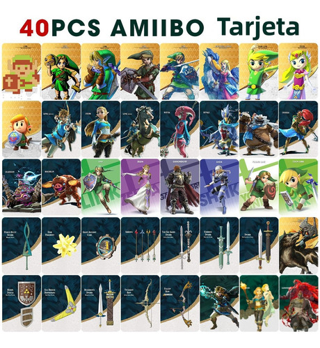 40 Tarjetas Nfc Amiibo- Zelda: Tears Of The Kingdom