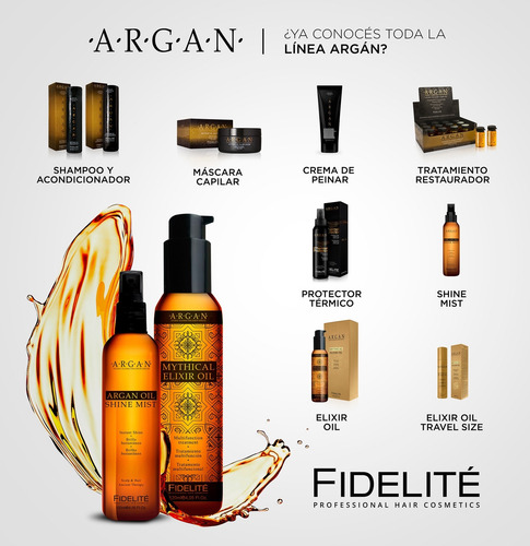 Brillo Instantáneo Argán + Mascara Argan X 1 Kg Fidelite