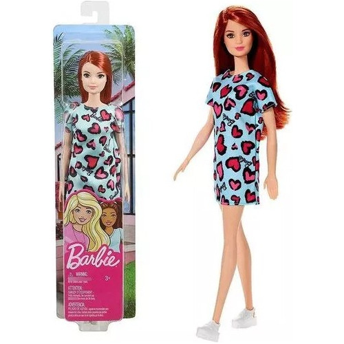 Muñeca Barbie Surtido Fashion Dolls Vestido De Corazon T7439