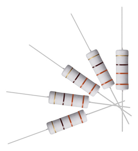 10 Resistencias 330 Ohm Resistor Película Óxido Metal 5w 5%