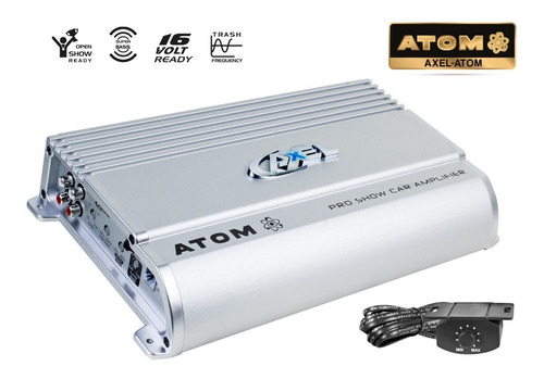 Imagen 1 de 4 de Amplificador Auto Clase D 2500w Max Atom Mini Axel Steelpro