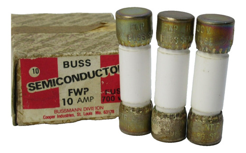 (new -box Of 3) Buss / Bussmann Fwp 10 , Fwp10 , Fwp Cct