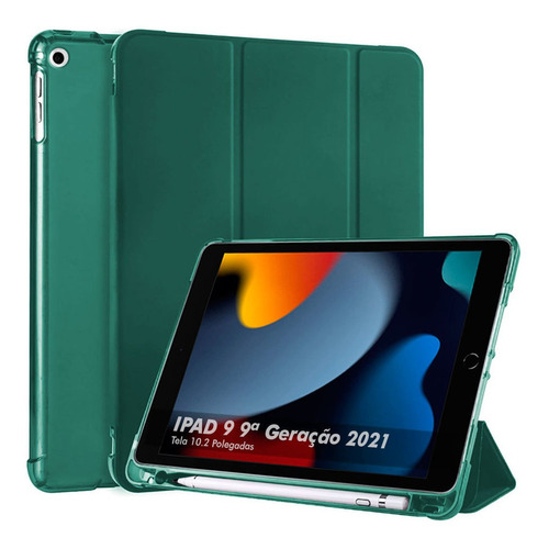 Capinha iPad 9 9ª Geração Smart Porta Pen Case Inteligente