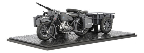 1/24 Motorrad Beiwagen Diecast Segunda Guerra Mundial R75 Pa