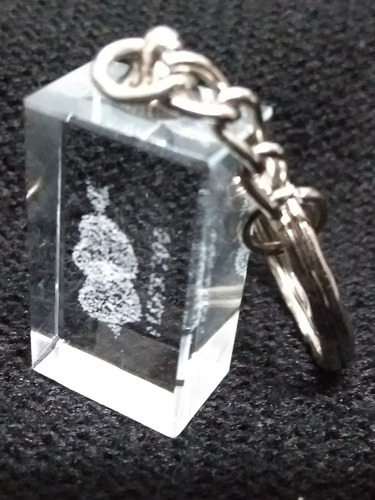 Imagem 7 de 9 de Chaveiro Cristal Gravado A Laser 3d Coração I Love You Novo