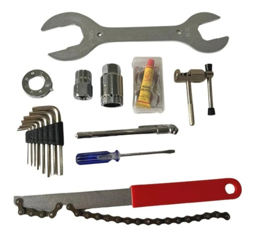 Imagem 3 de 3 de Kit Maleta Ferramentas Kenli 37 Pçs Completo Bike Bicicleta