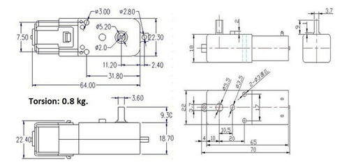 Motorreductor Amarillo Chasis 48:1 For Proyectos Arduino