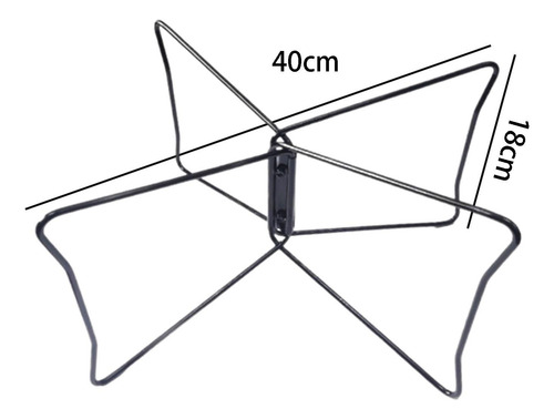 Soporte De Refrigeración Plegable, Portaequipajes, L Negro