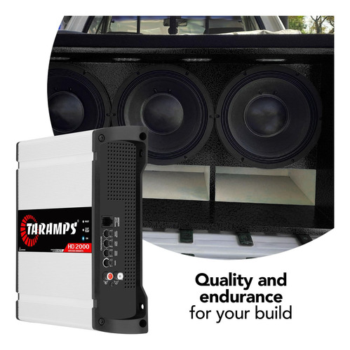 Taramps Hd Ohms 1 Canal 2000 Watts Rms Max Audio De De Rango