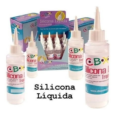 Silicona Liquida Cbx Transparente X 100 Ml Pegamento