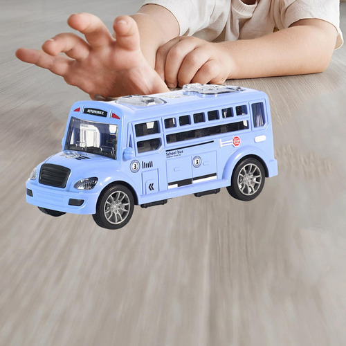 Para 6 Modelo De Autobús Escolar, Juguete Con Puerta Que Se