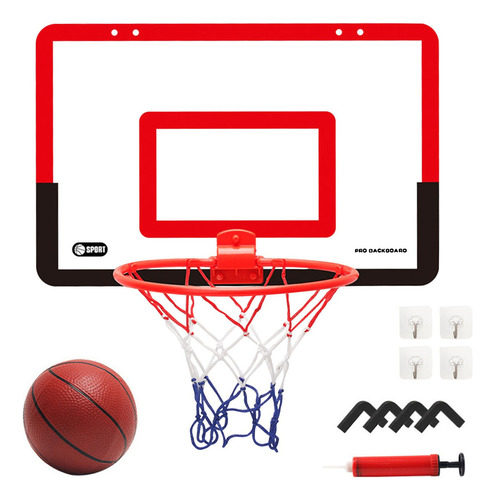Plato de baloncesto con puerta colgante transparente sin perfume, color rojo