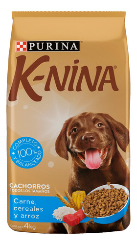 Alimento Perro Purina K Nina Cachorro Carne Arroz Cereal 4kg