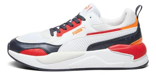 Tenis puma blanco con rojo y azul new arrivals