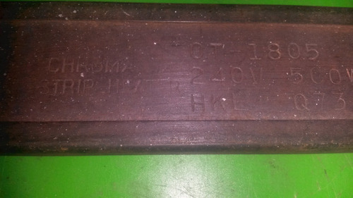 Resistencia Electrica Plana Lam Blindada 240v 500w *93 612