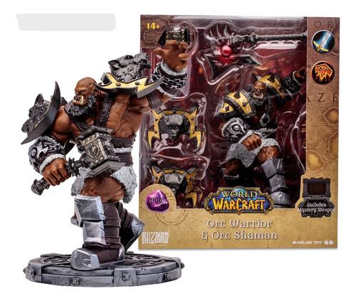 World Warcraft Orc Warrior/ Shaman Epic Mcfarlane Replay