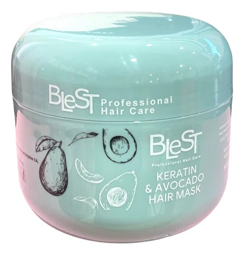 Mascarilla Capilar Blest Keratina Y Aguacate Hidratación
