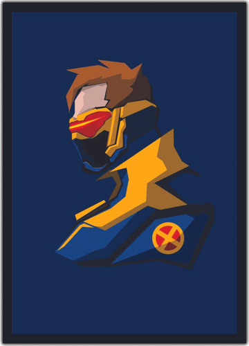 Quadro Soldado 76 Overwatch Geek Com Moldura G01