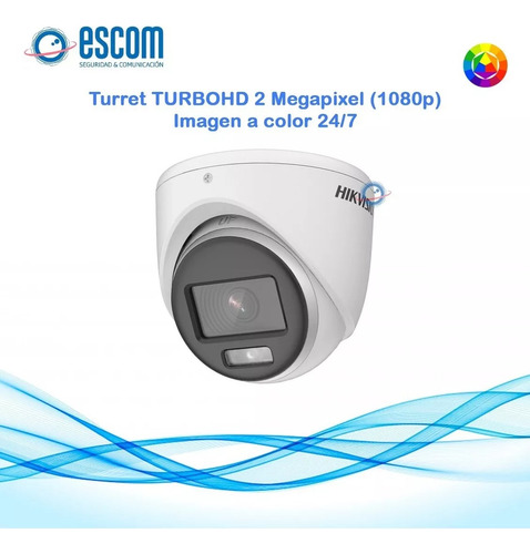 Kit 6 Cámaras Color Vu 1080p 8ch Hikvision Cctv