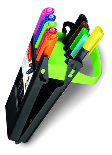 Estuche Plumones Maped Graph Peps Compact 10 Colores Arte R Colores