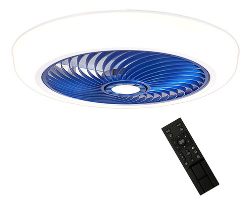Luces De Techo Con Ventiladores Lámpara De Ventilador Azul